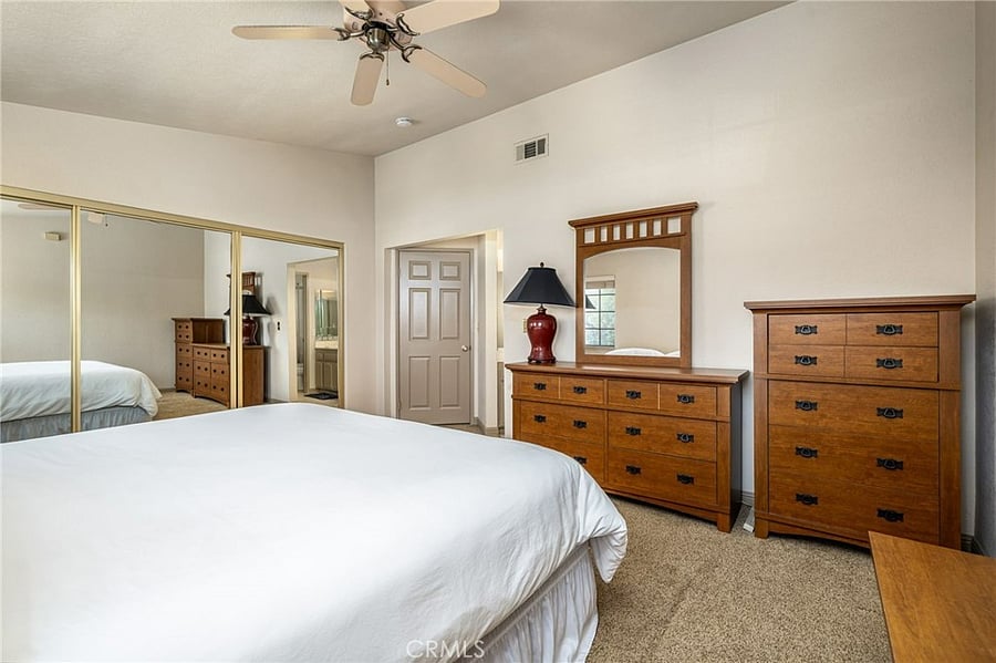 Primary bedroom with bathroom 
