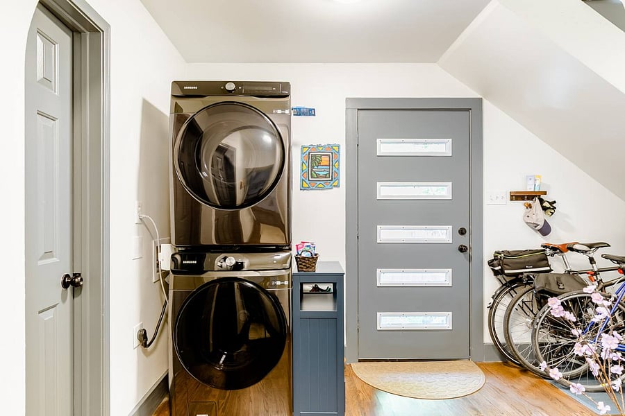 Washer and dryer available to use in our side of the home
