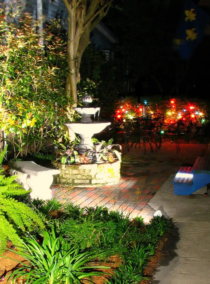 Glorious green shared garden
