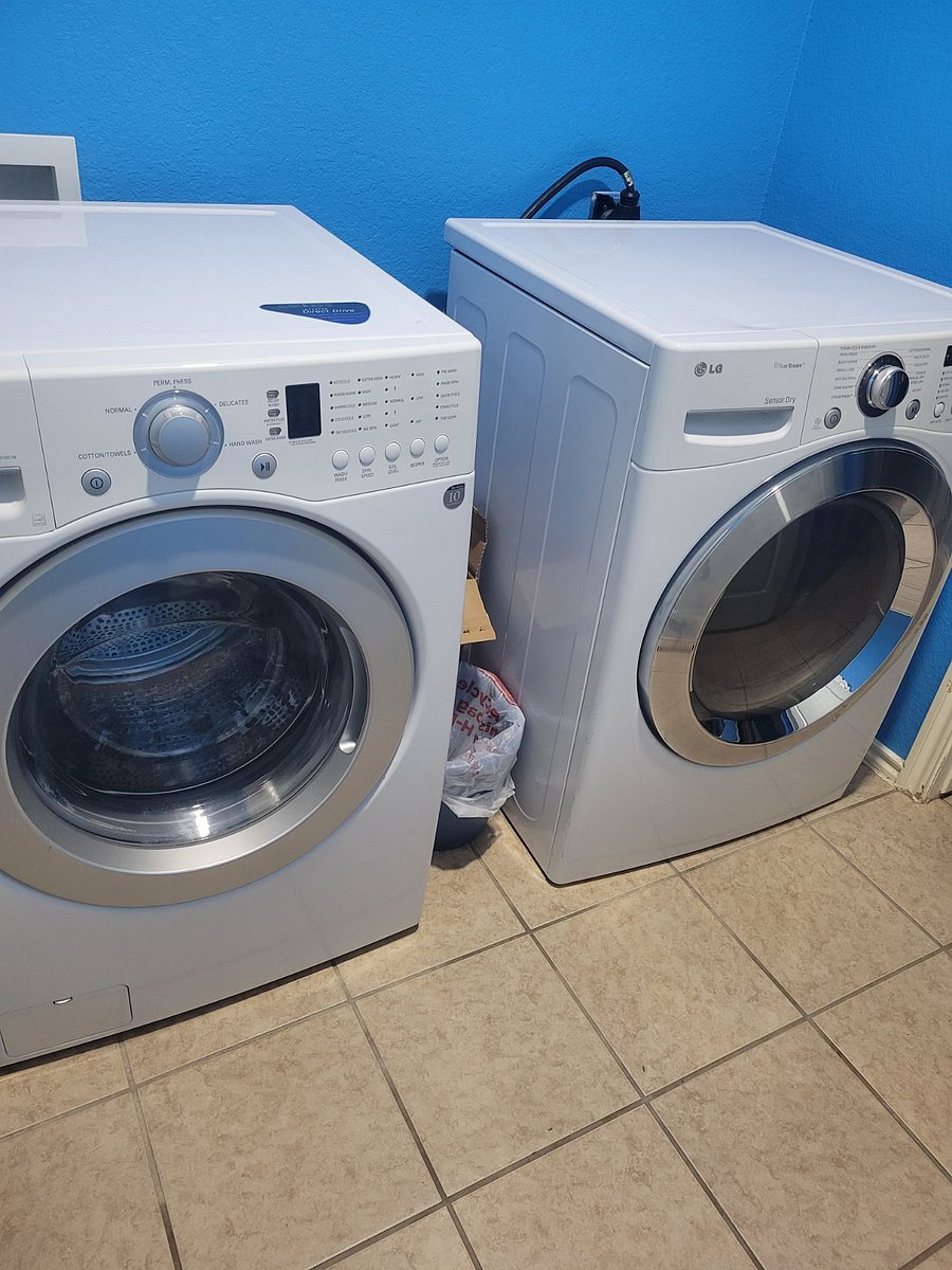Front loading washer and dryer