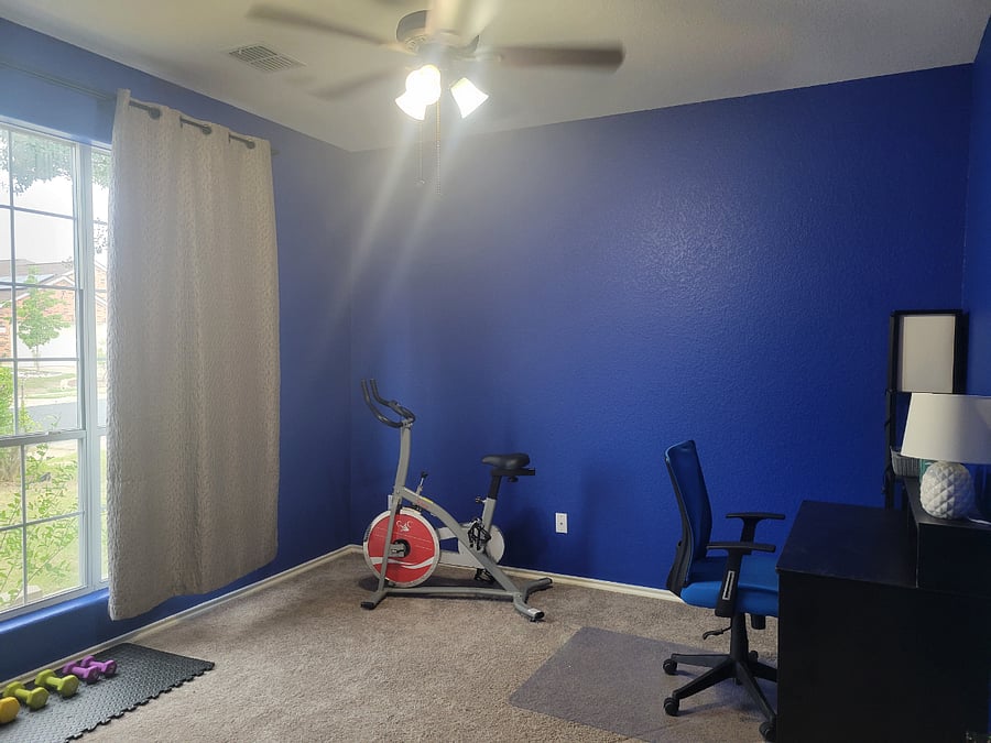 Stationary bike in office