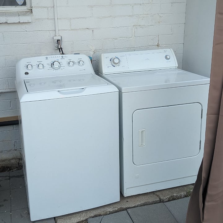 Enjoy the convenience of your own personal washing machine and clothes dryer.