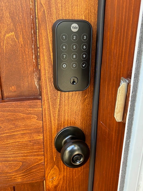 Keyless entry with personalized code provided before check-in.