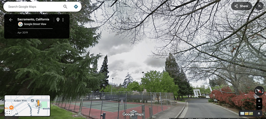 Short walk to community tennis court and park.
