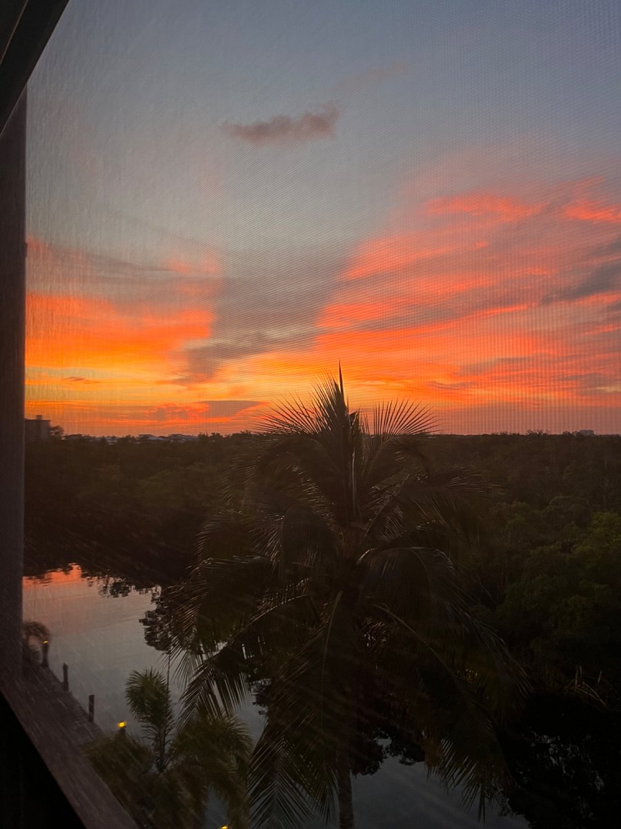 Sunset from the balcony