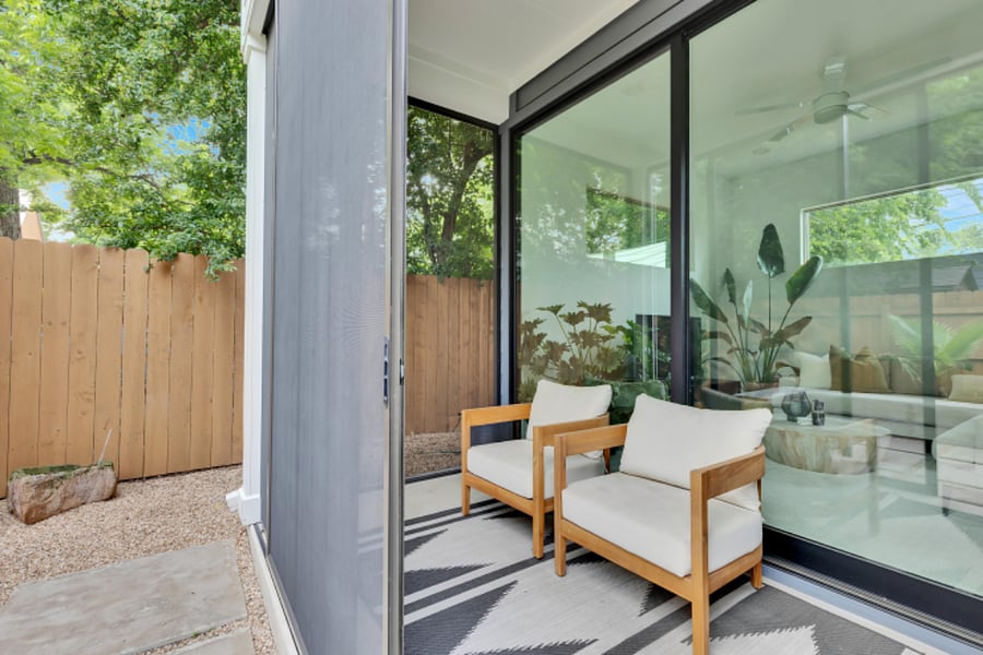 Screened in patio