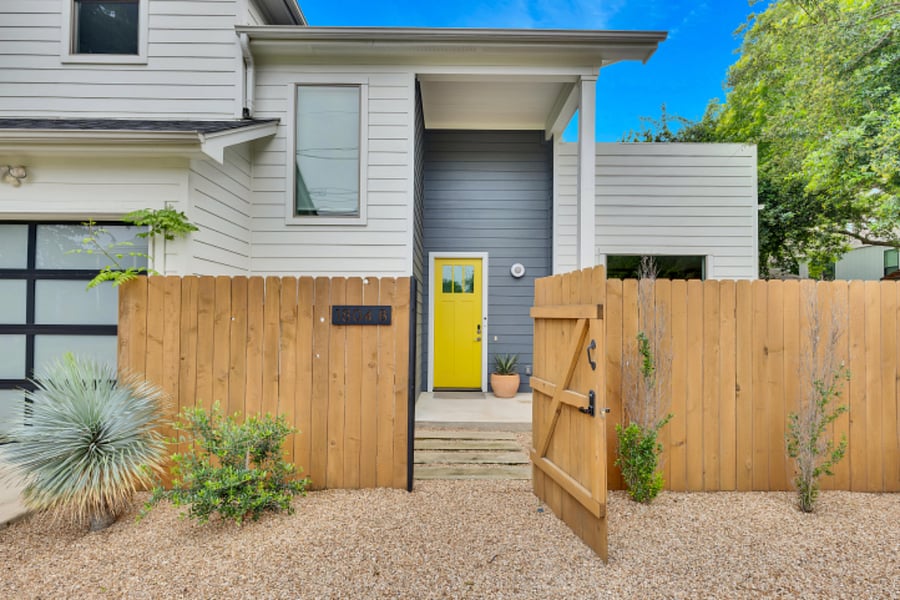 Video doorbell and smart lock enabled with gated entrance