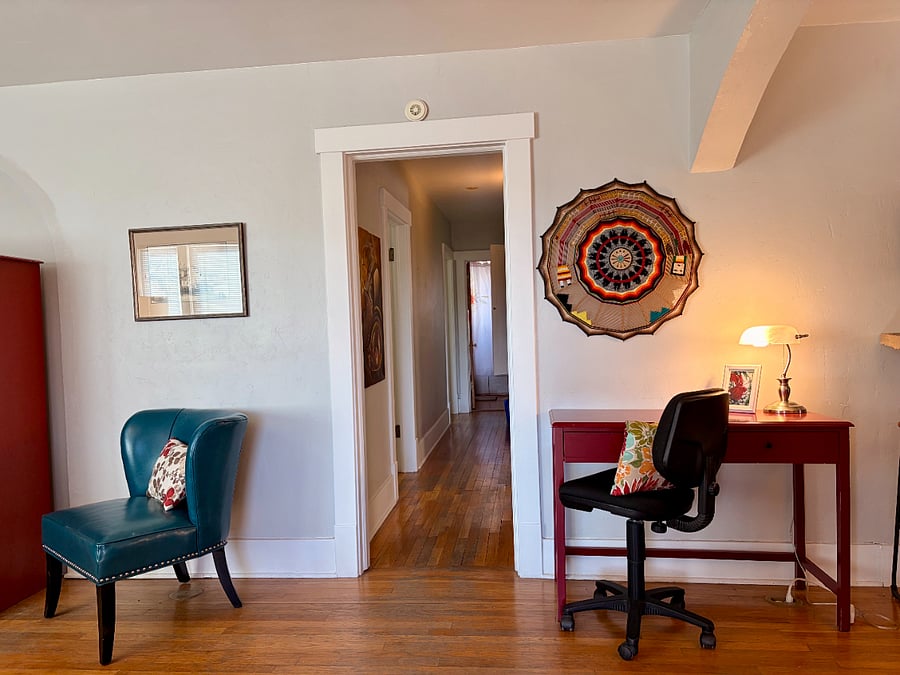 Desk Area in Open Living/Dining Room/