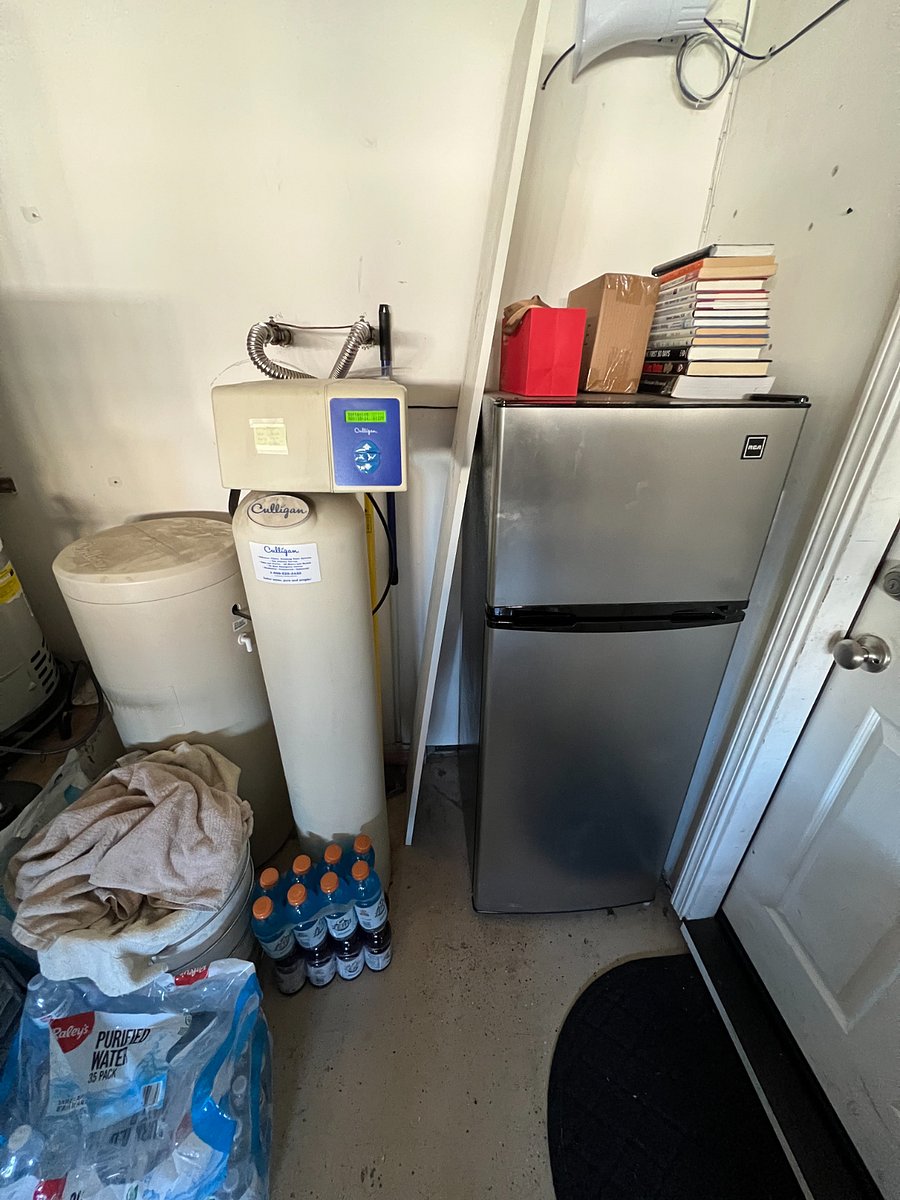 Whole house water softening and extra refrigerator