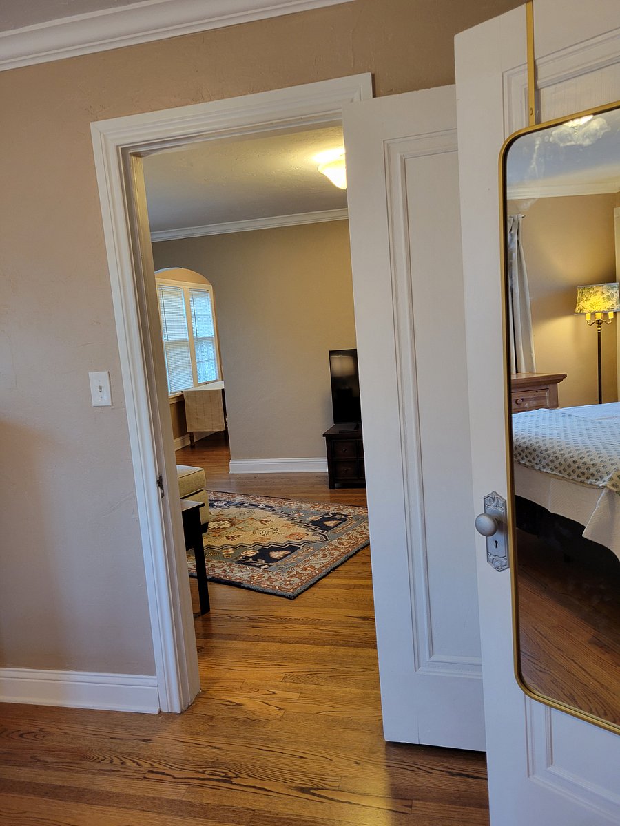 View of living room from bedroom