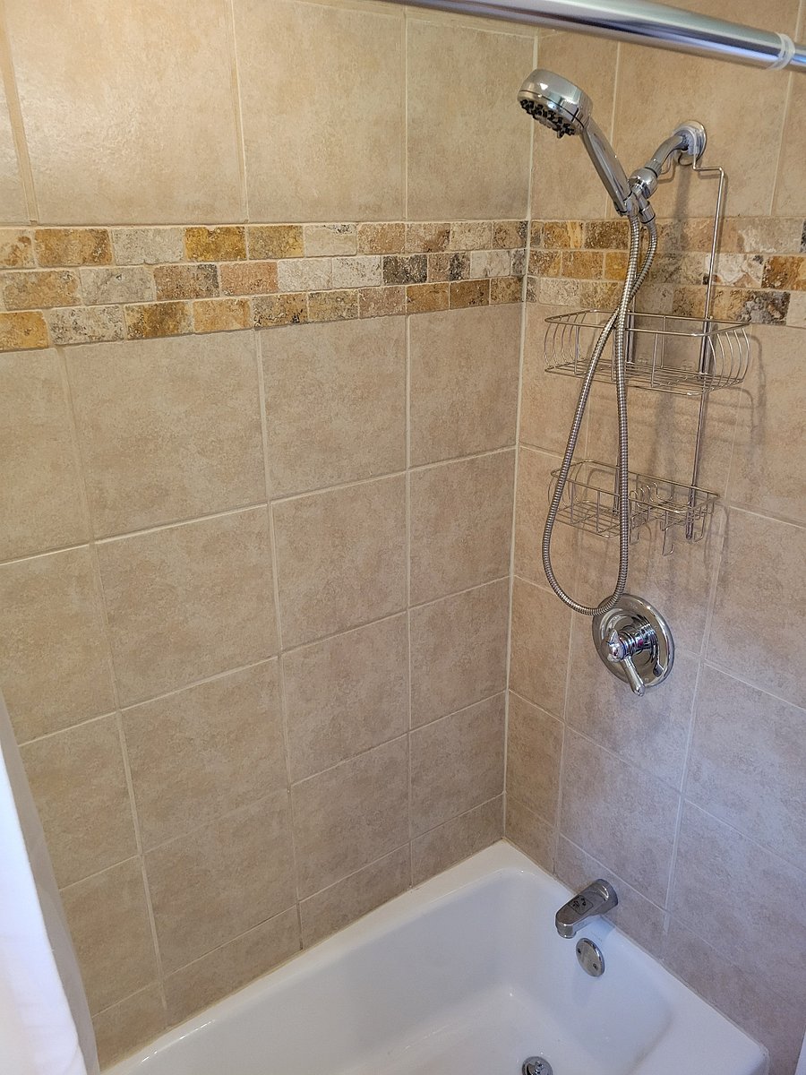 Bathtub with removable shower head