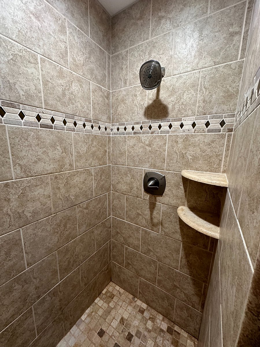 Shower in Bedroom Bathroom