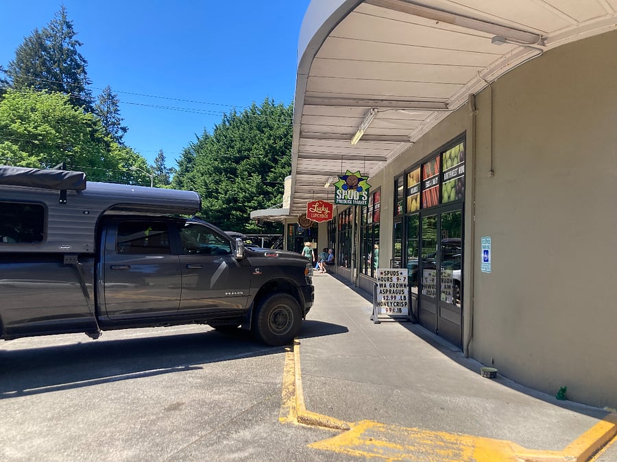 Locally owned business one block away.