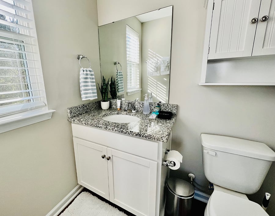 Low Country Theme Bedroom: Bathroom with Shower