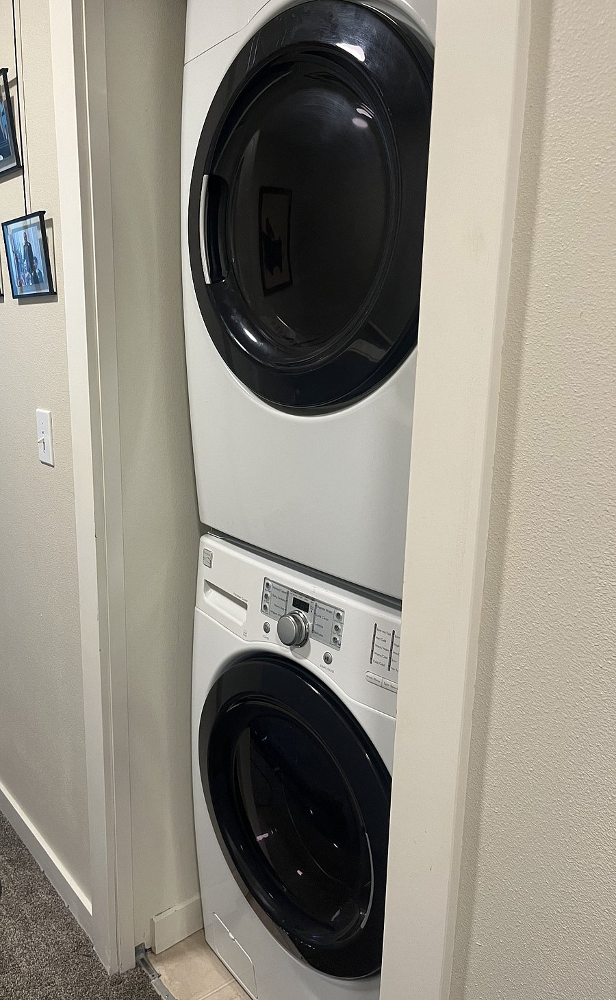 Full sized washer/dryer