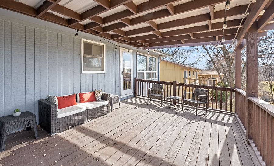 Upper patio