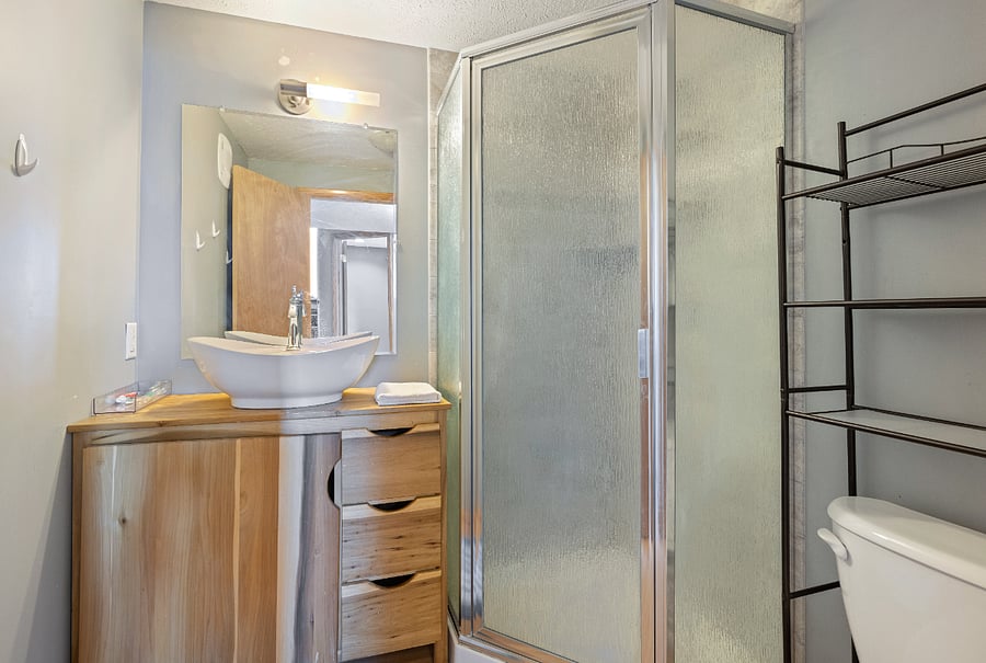 Basement bathroom