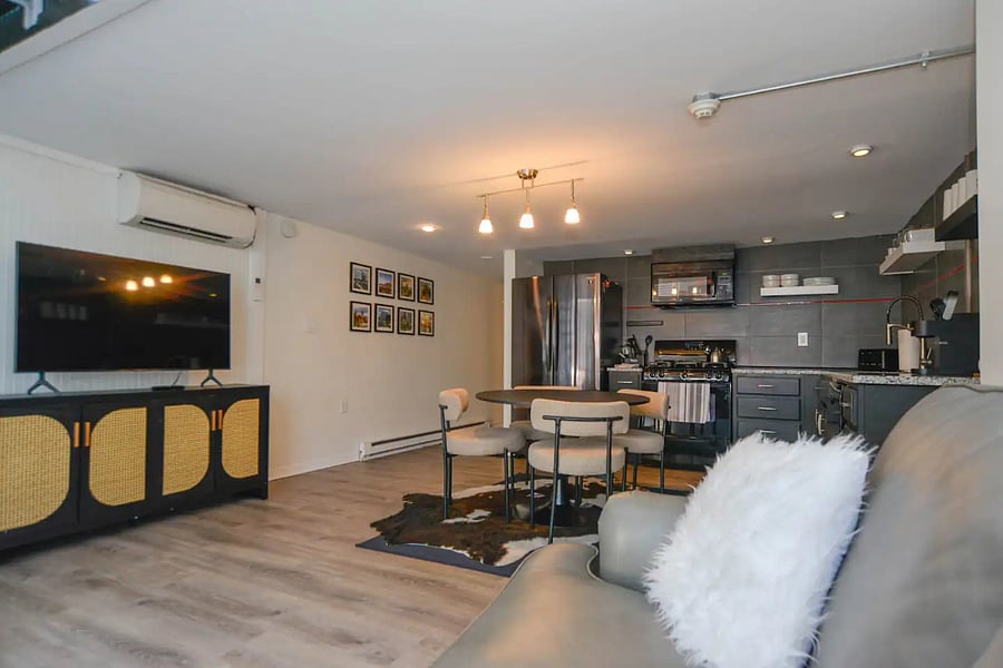 Downstairs living area