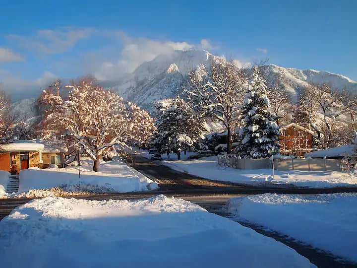 View from Front Door in Winter