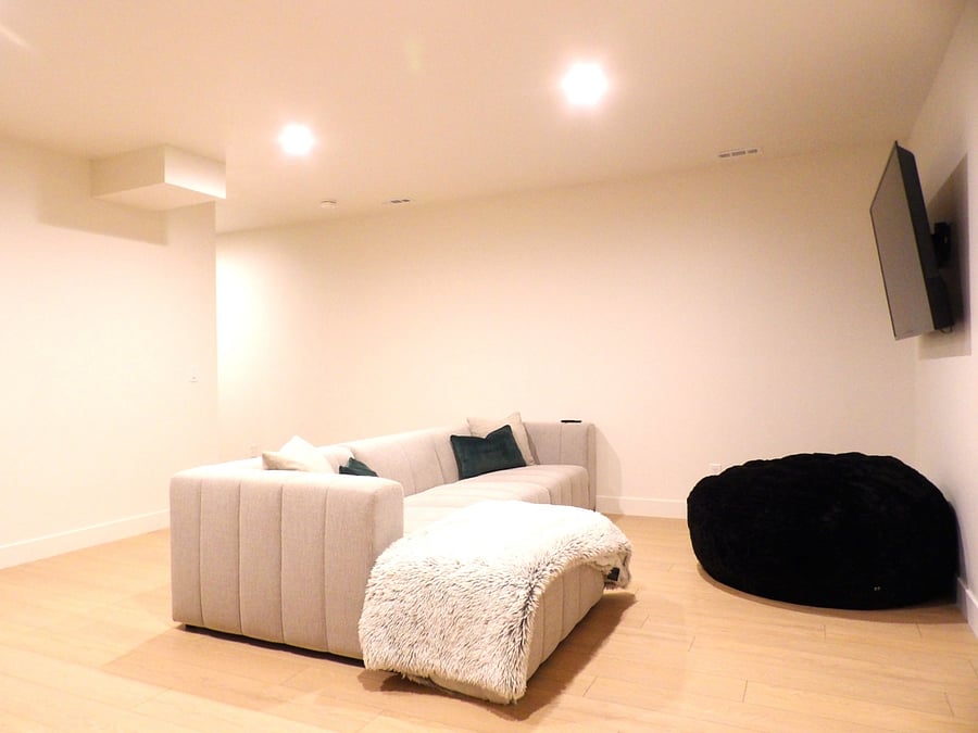Downstairs family area