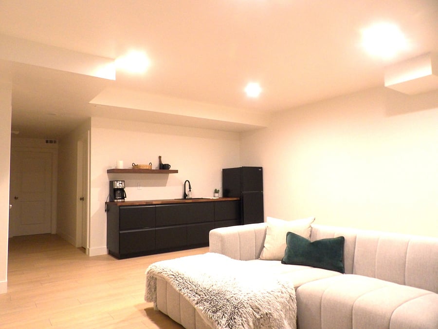 downstairs living space