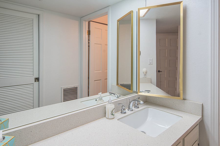 main floor master suite, dressing counter. This is outside of the walk in closet and separate from the bathroom