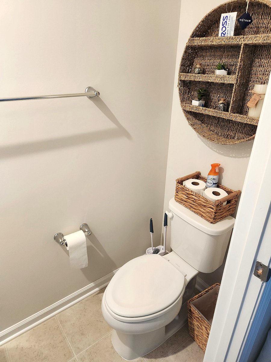 Half bath in living room on Level 2