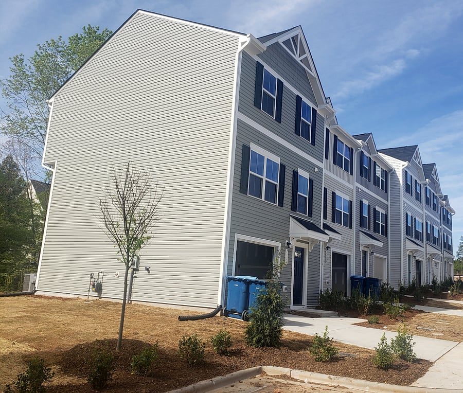 View of Exterior of residence from overflow parking area