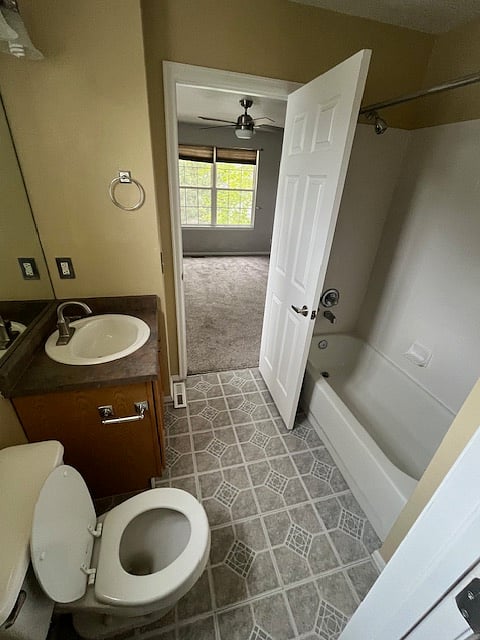 Full bath in bedroom two