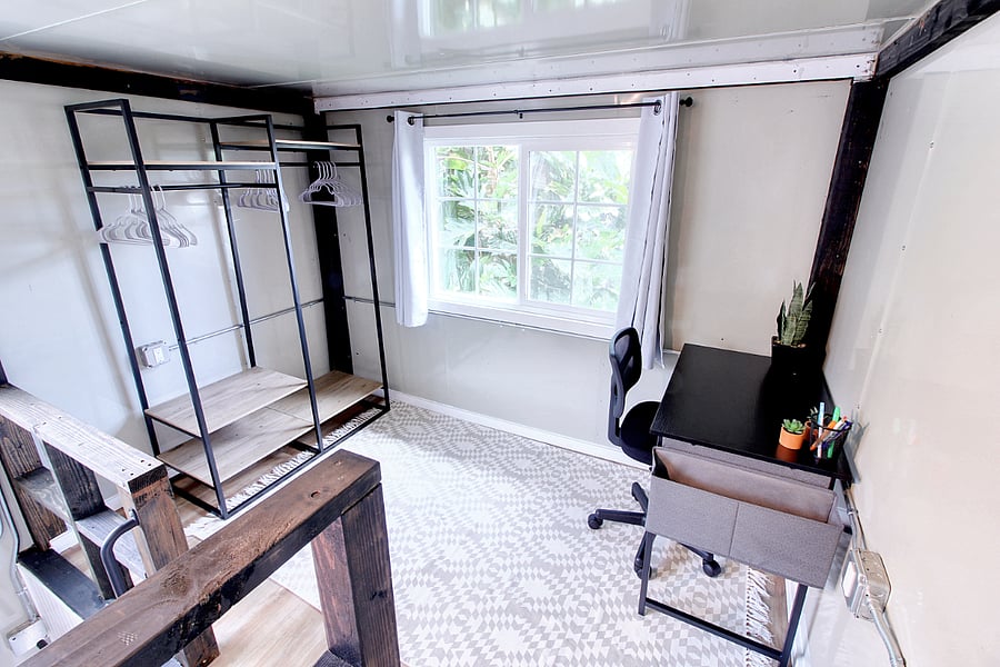 Office and closet space.