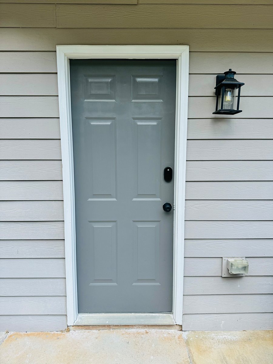 Apartment is at the back of the property and has its own private entrance.