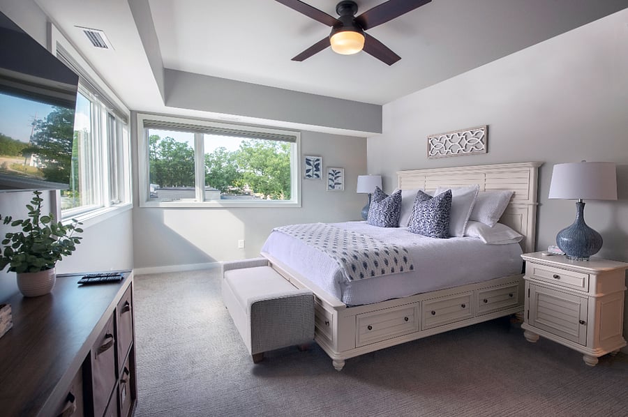 En suite - bedroom #1 with comfy king size bed and large smart tV
