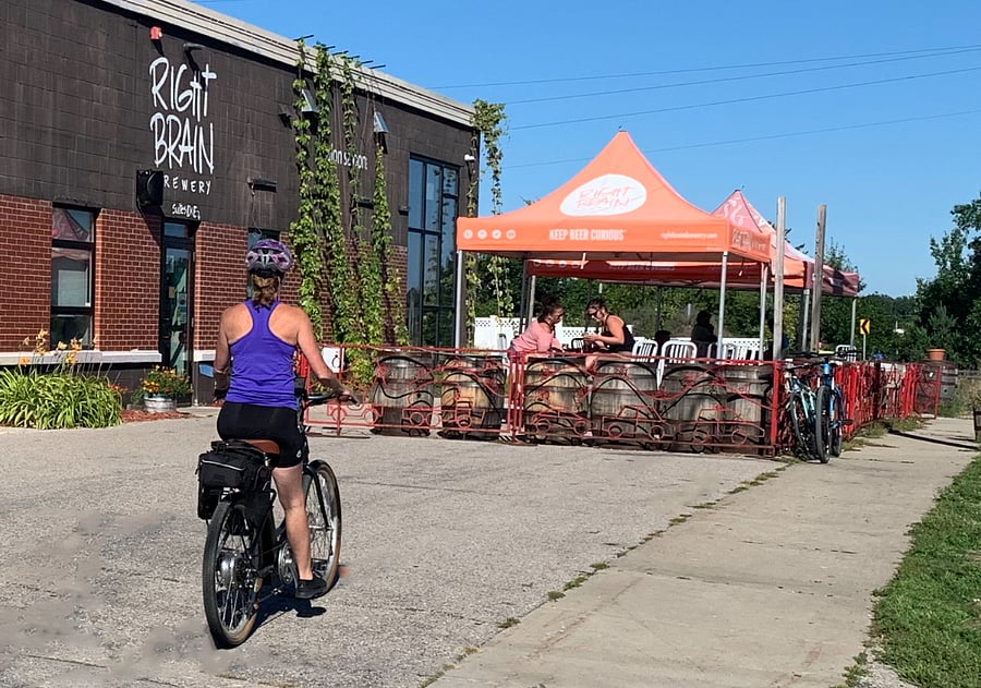 Right Brain Brew Pub within walking distance.