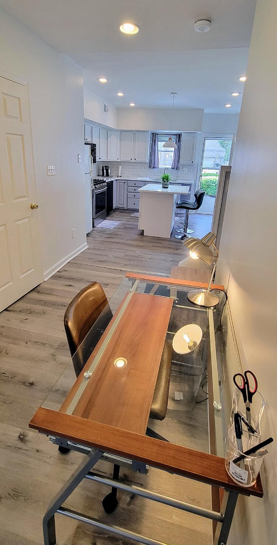 Desk on main level