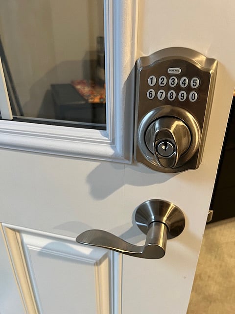 Keyless entry, can be coded with customized, 4-digit number