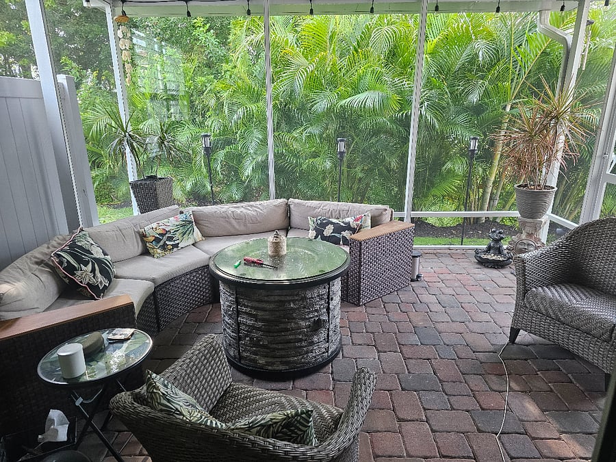 Screened Patio Daytime