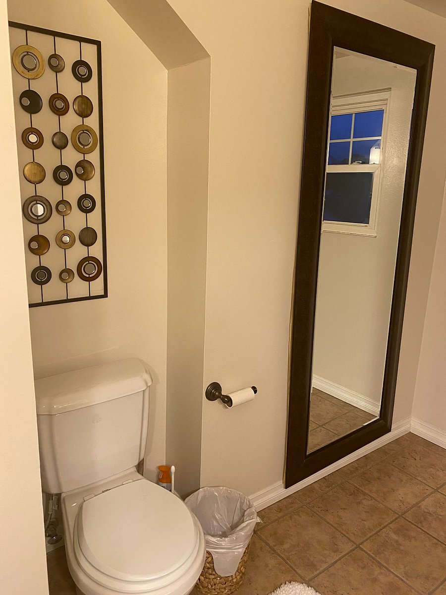 Shared bathroom, unless renting the entire upstairs