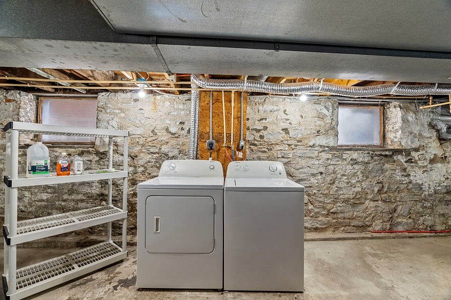 Private and free washer and dryer (located in the basement)