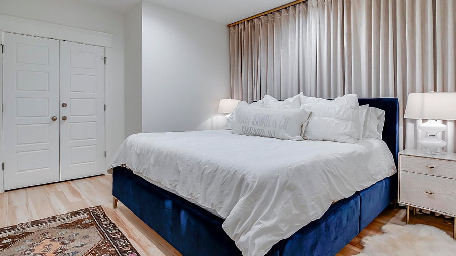 Black Out Window Treatments provide a cool, cave like feel for restful sleep.