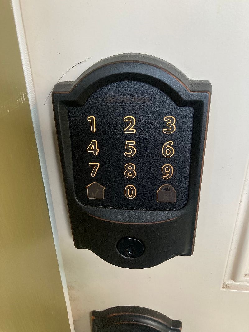 Keyless Door Entry, never worry about losing your key!