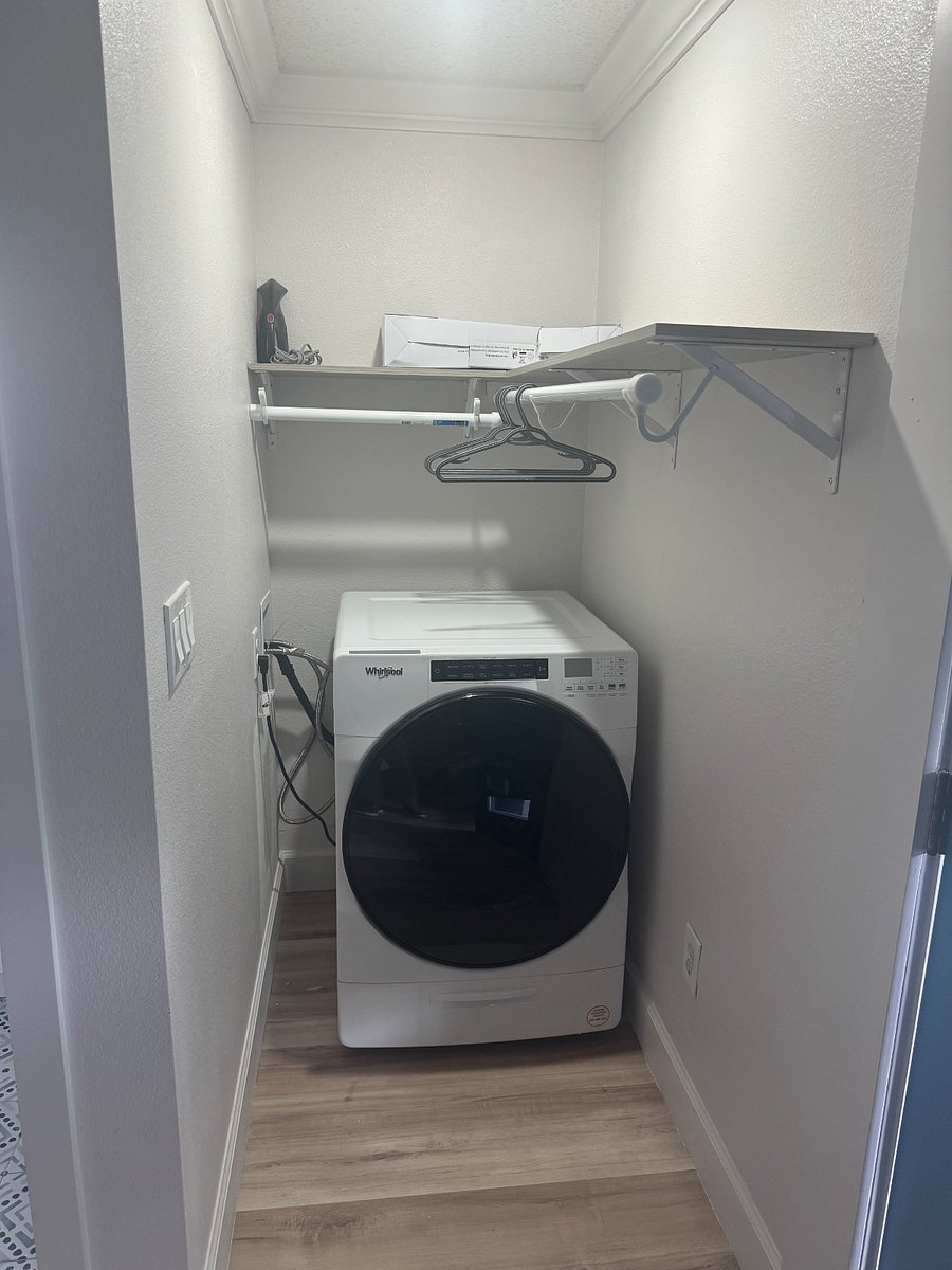 Washer and Dryer Combo, no more forgetting to switch laundry.