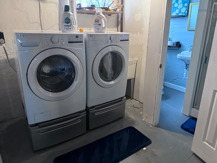 Basement laundry