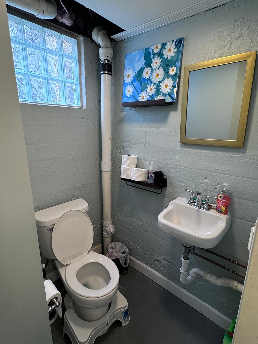 Basement bathroom