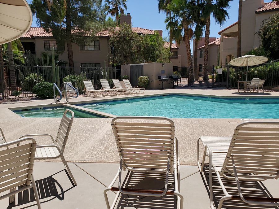 Pool and spa area