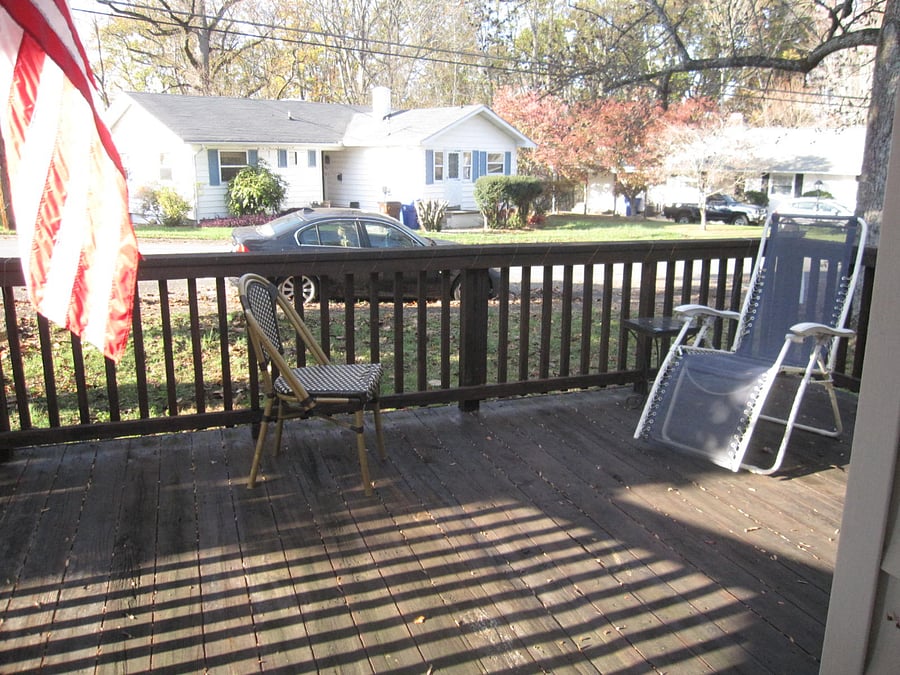 Relax on the front porch