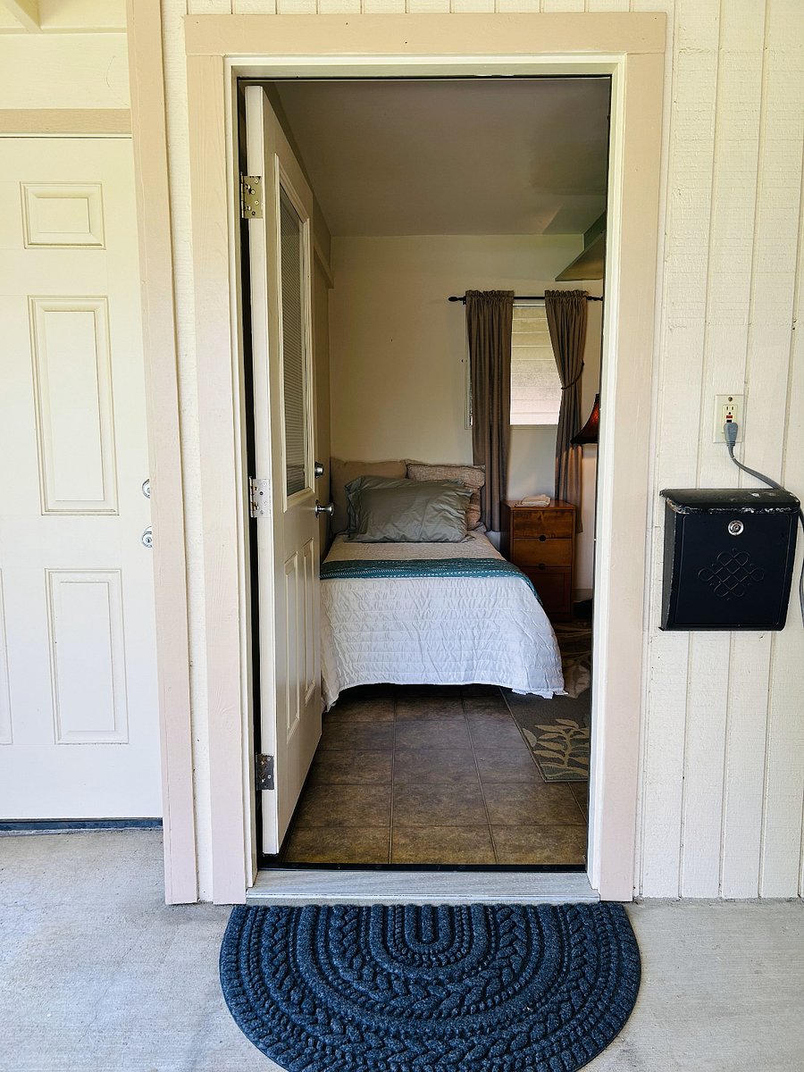 Studio entry, bed is a twin XL.