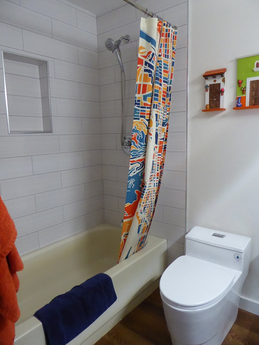 second bathroom with tub