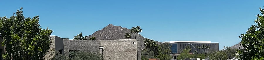View Of Camelback Mountain in the distance from your private balcony.