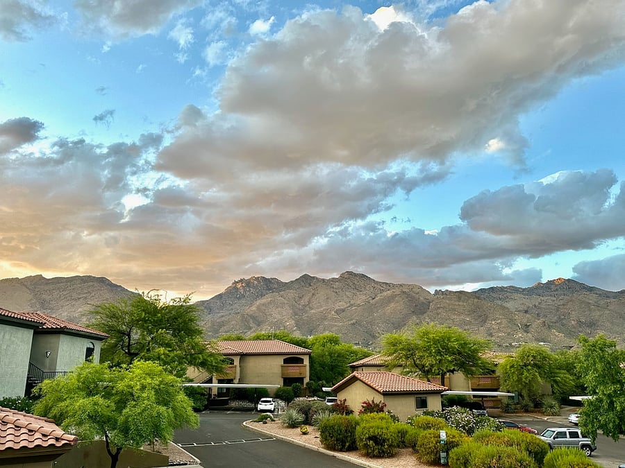 Amazing view of the Catalina Mtns from view deck!