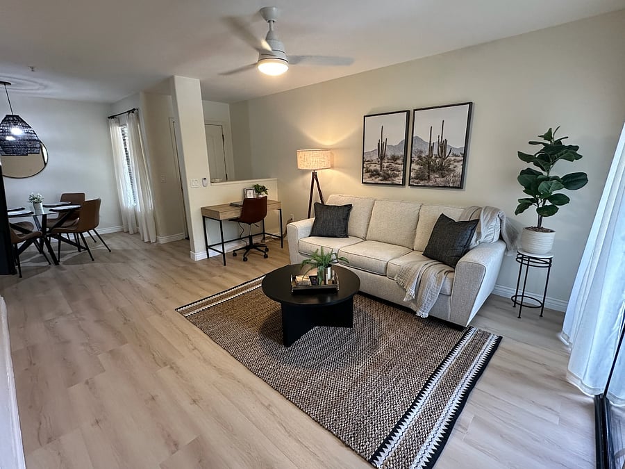 Living Room, Desk, Dining Area